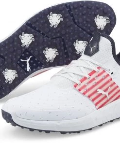 PUMA Men's IGNITE Articulate Love H8 Golf Shoes White/red/navy -Golf Shoes Sales 2022 unnamed file 1002