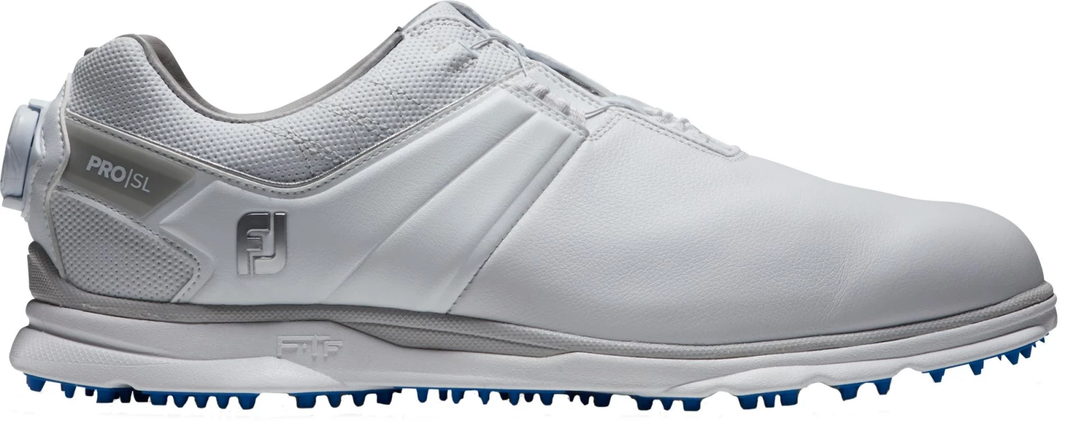 FootJoy Men's 2022 Pro/SL BOA Golf Shoes White/light Blue 3 FootJoy Men's 2022 Pro/SL BOA Golf Shoes White/light Blue