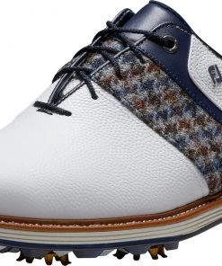 FootJoy X Harris Tweed Men's Premiere Series Packard Golf Shoes White/multi -Golf Shoes Sales 2022 unnamed file 1033