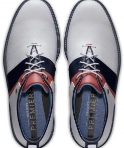 FootJoy Men's DryJoys Premiere Series Summer Classic Pack Golf Shoes White/navy/orange 12 FootJoy Men's DryJoys Premiere Series Summer Classic Pack Golf Shoes White/navy/orange -Golf Shoes Sales 2022 unnamed file 1057