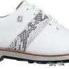 FootJoy Women's DryJoys Premiere Series 21 Golf Shoes White/snake -Golf Shoes Sales 2022 unnamed file 1100