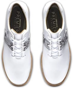 FootJoy Women's DryJoys Premiere Series 21 Golf Shoes White/snake -Golf Shoes Sales 2022 unnamed file 1102