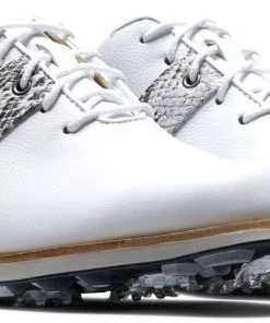 FootJoy Women's DryJoys Premiere Series 21 Golf Shoes White/snake -Golf Shoes Sales 2022 unnamed file 1103