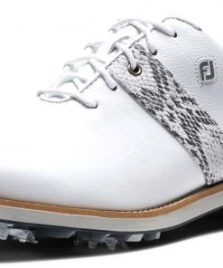 FootJoy Women's DryJoys Premiere Series 21 Golf Shoes White/snake -Golf Shoes Sales 2022 unnamed file 1105