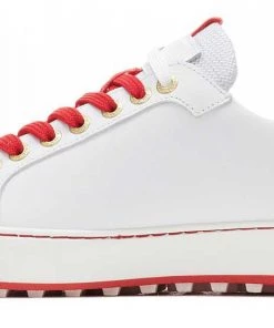 Duca Del Cosma Women's Esti Golf Shoes White/red -Golf Shoes Sales 2022 unnamed file 1158