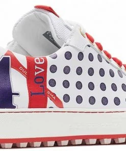 Duca Del Cosma Women's Esti Golf Shoes White/red -Golf Shoes Sales 2022 unnamed file 1160