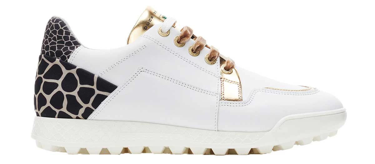 Duca Del Cosma Women's Vinci Golf Shoes White/gold 3 Duca Del Cosma Women's Vinci Golf Shoes White/gold