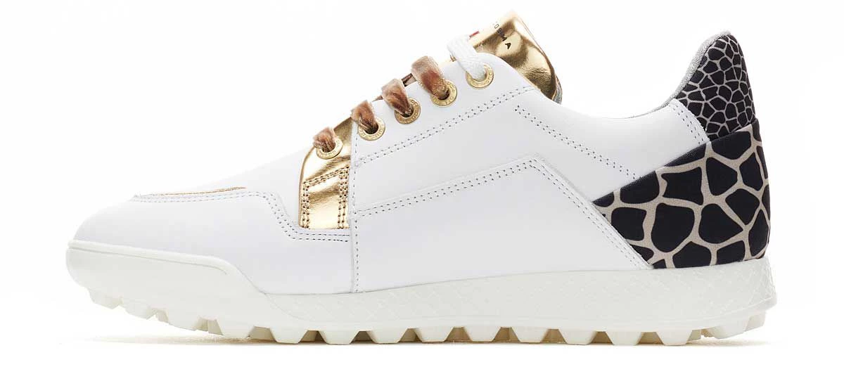 Duca Del Cosma Women's Vinci Golf Shoes White/gold 5 Duca Del Cosma Women's Vinci Golf Shoes White/gold - Image 3