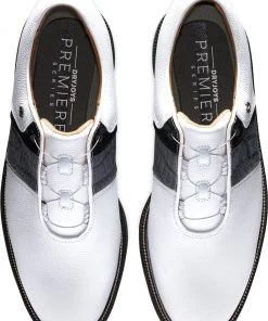 FootJoy Men's DryJoys Premiere Packard BOA Golf Shoes White/grey -Golf Shoes Sales 2022 unnamed file 1282