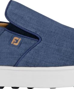 FootJoy Men's Club Casuals Spikeless Slip-On Golf Shoes White