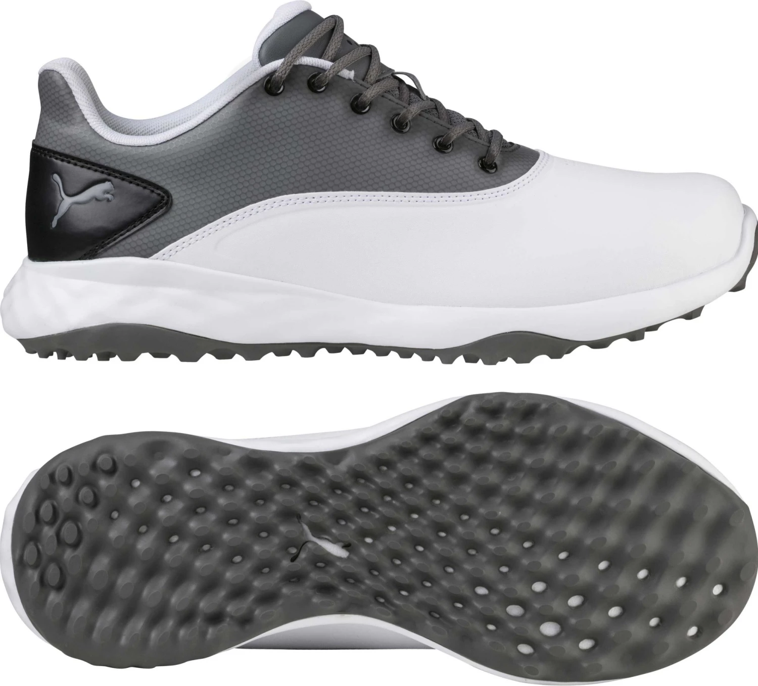 PUMA Men's GRIP FUSION Golf Shoes White/grey 3 PUMA Men's GRIP FUSION Golf Shoes White/grey