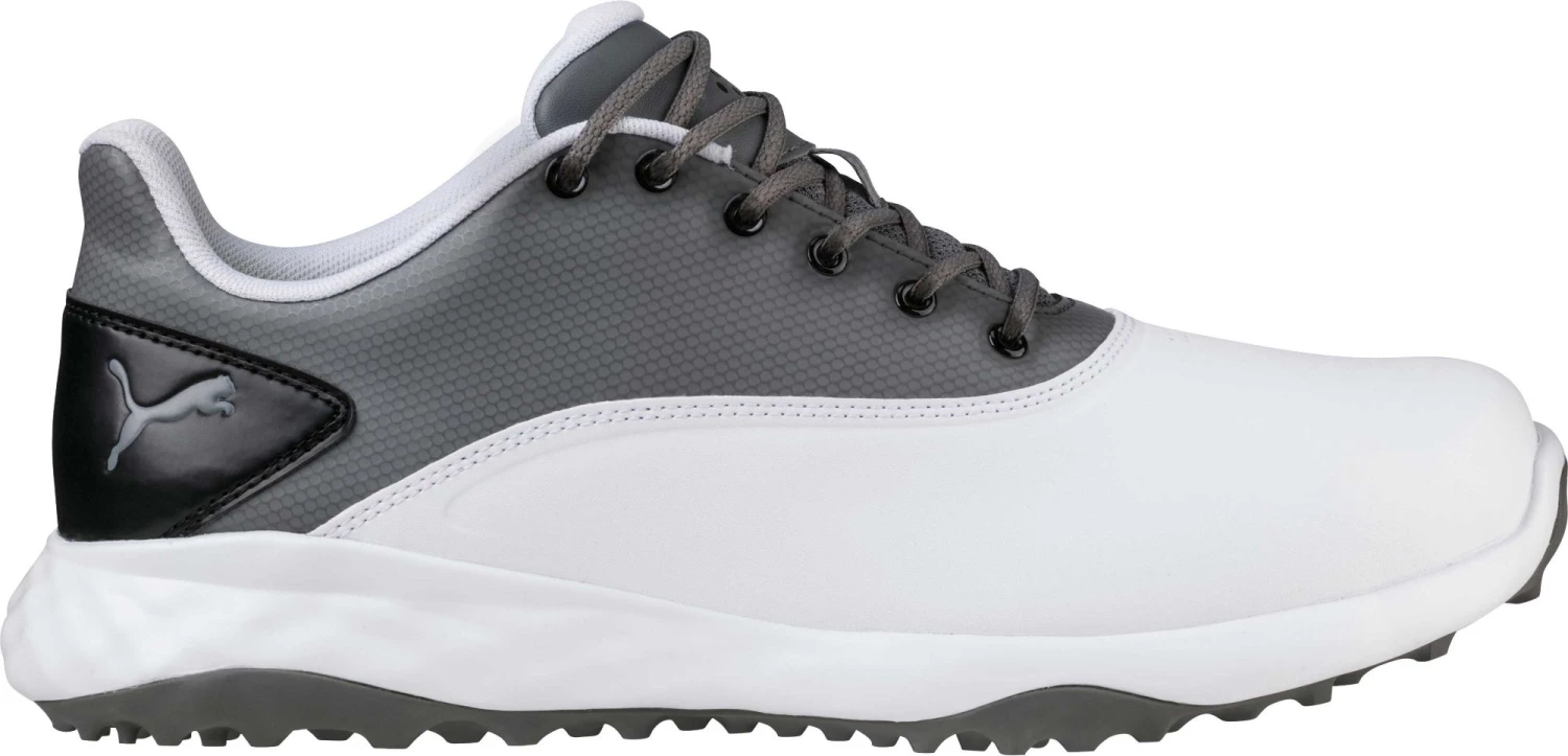 PUMA Men's GRIP FUSION Golf Shoes White/grey 5 PUMA Men's GRIP FUSION Golf Shoes White/grey - Image 3