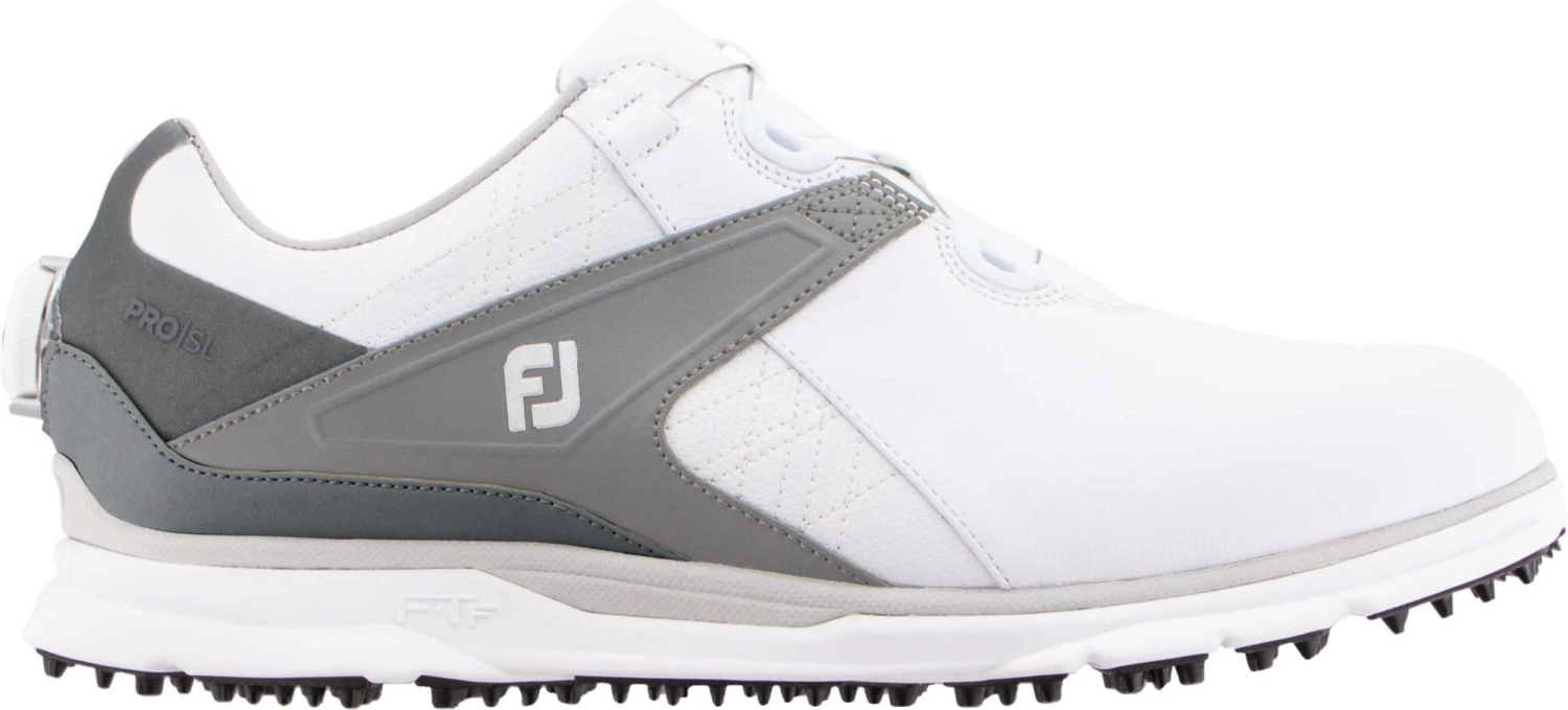 FootJoy Men's 2020 Pro/SL BOA Golf Shoes (Previous Season Style) White/grey 3 FootJoy Men's 2020 Pro/SL BOA Golf Shoes (Previous Season Style) White/grey