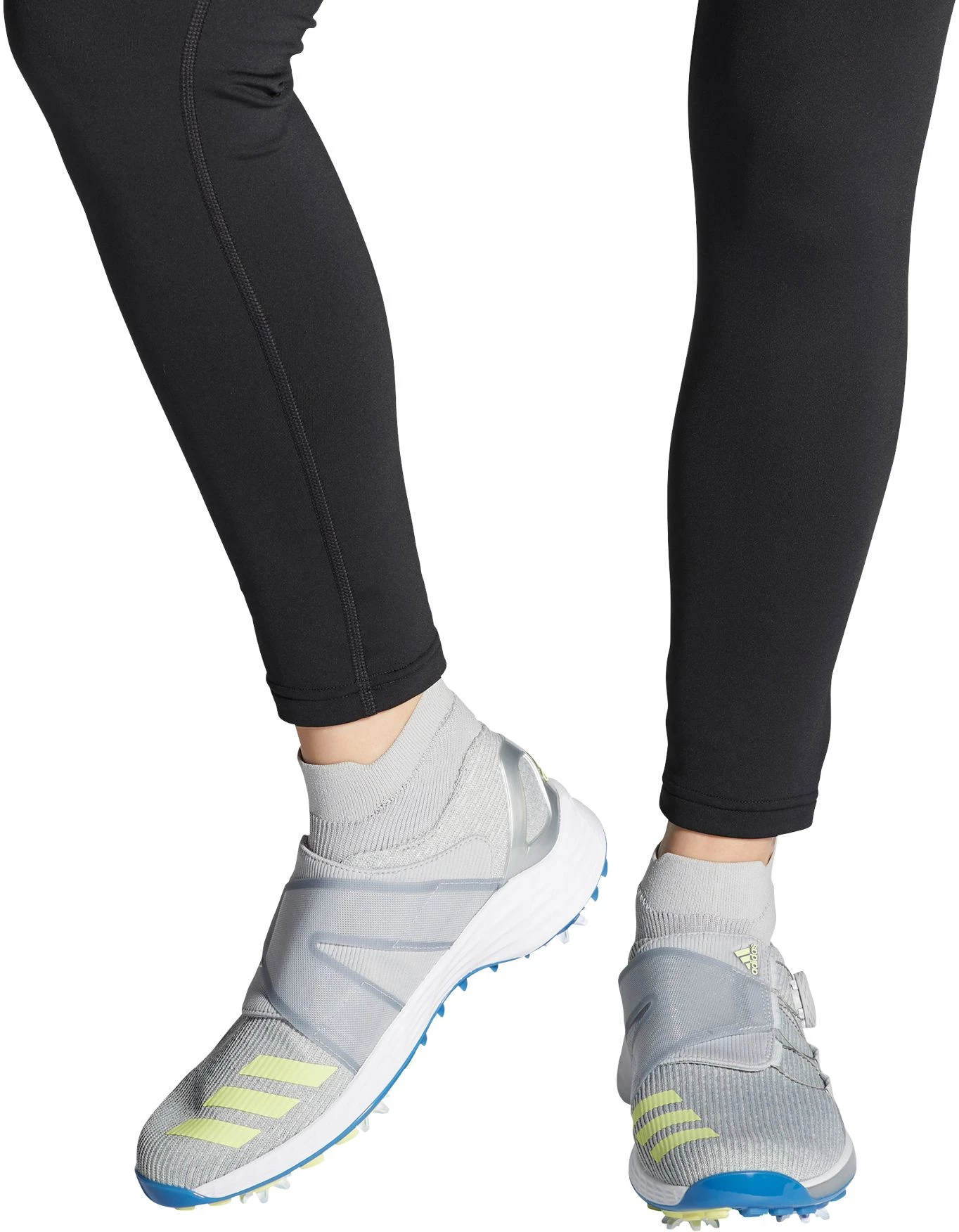 Adidas Women'sZG21 Motion Primegreen BOA Mid Cut Golf Shoes Grey/blue 4 Adidas Women'sZG21 Motion Primegreen BOA Mid Cut Golf Shoes Grey/blue - Image 2