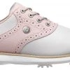 FootJoy Women's Traditions 22 Golf Shoes Grey/pink