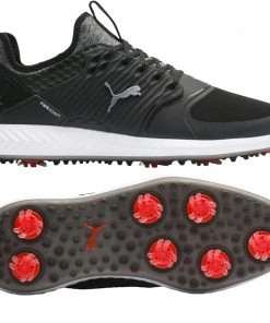 PUMA Men's IGNITE PWRADAPT Caged Golf Shoes White/peacoat