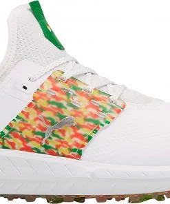 PUMA Men's IGNITE Articulate Palmer Camo Golf Shoes White/green