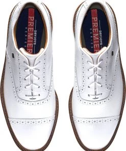 FootJoy Men's DryJoys Premiere Tarlow Golf Shoes White/navy -Golf Shoes Sales 2022 unnamed file 287