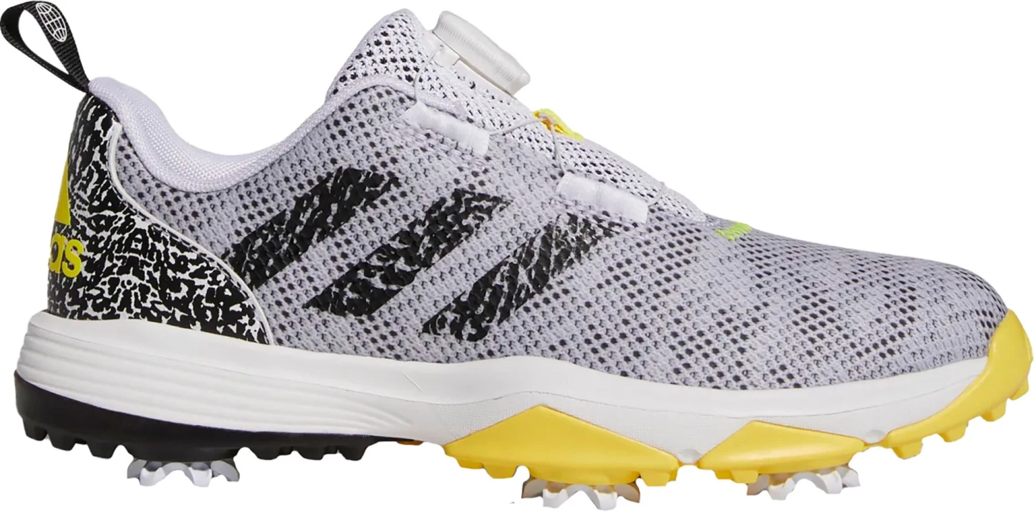 Adidas Youth CODECHAOS 22 BOA Golf Shoes For Girls' White/silver/grey 3 Adidas Youth CODECHAOS 22 BOA Golf Shoes For Girls' White/silver/grey