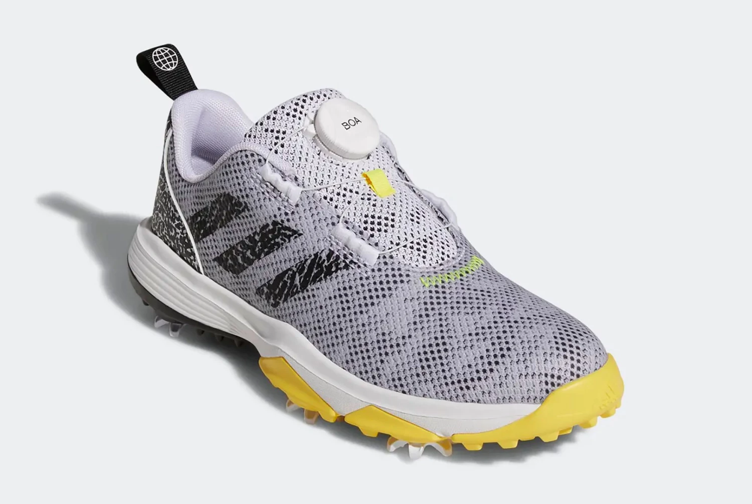 Adidas Youth CODECHAOS 22 BOA Golf Shoes For Girls' White/silver/grey 7 Adidas Youth CODECHAOS 22 BOA Golf Shoes For Girls' White/silver/grey - Image 5