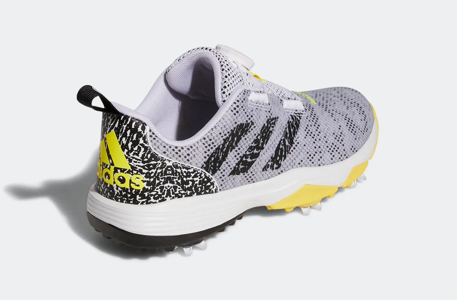 Adidas Youth CODECHAOS 22 BOA Golf Shoes For Girls' White/silver/grey 8 Adidas Youth CODECHAOS 22 BOA Golf Shoes For Girls' White/silver/grey - Image 6