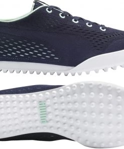 PUMA Women's Monolite Cat EM Golf Shoes Gray/white