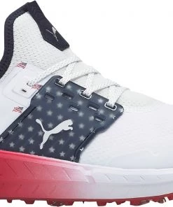 PUMA Men's IGNITE Articulate Volition Golf Shoes White/red/navy