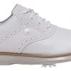 FootJoy Women's Traditions 21 Golf Shoes White/blue