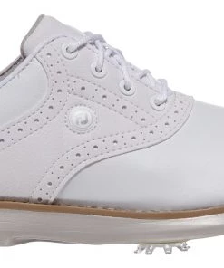 FootJoy Women's Traditions 21 Golf Shoes White/blue