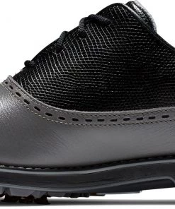 FootJoy Women's 2021 DryJoys Premiere Cleated Golf Shoes White/charcoal -Golf Shoes Sales 2022 unnamed file 835