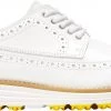 Cole Haan Women's Original Grand Wing Oxford 22 Golf Shoes White/pink