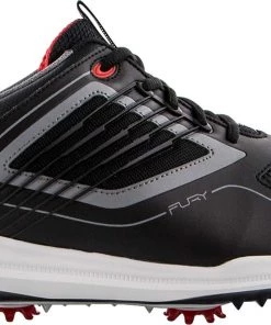FootJoy Men's Fury Golf Shoes Black/red