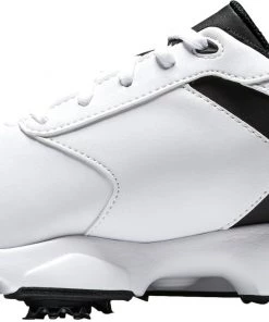 FootJoy Men's EComfort Cleated Plain Toe Hybrid Golf Shoes White/black -Golf Shoes Sales 2022 unnamed file 919