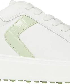 Steve Madden Women's Fore Golf Shoes White/tan