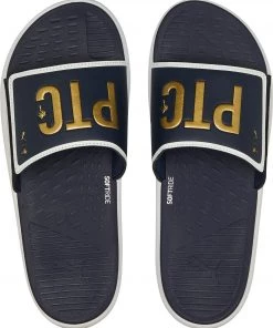 PUMA X PTC Men's GS-Softride Golf Slides Navy/gold -Golf Shoes Sales 2022 unnamed file 973