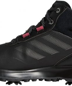 Adidas Women's S2G Spiked Mid Cut Golf Shoes Black/silver/pink -Golf Shoes Sales 2022 unnamed file 995