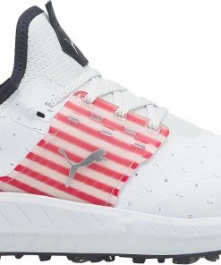 PUMA Men's IGNITE Articulate Love H8 Golf Shoes White/red/navy